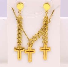 Stainless steel jewelry Necklace Earrings set Wholesale