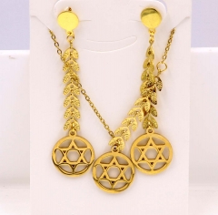 Stainless steel jewelry Necklace Earrings set Wholesale