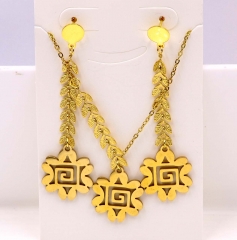 Stainless steel jewelry Necklace Earrings set Wholesale