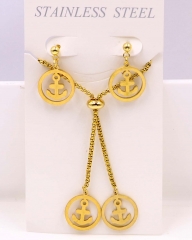 Stainless steel jewelry Necklace Earrings set Wholesale