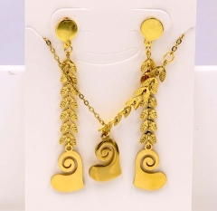 Stainless steel jewelry Necklace Earrings set Wholesale