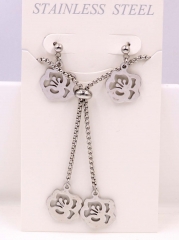 Stainless steel jewelry Necklace Earrings set Wholesale