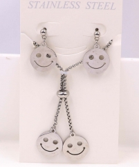 Stainless steel jewelry Necklace Earrings set Wholesale