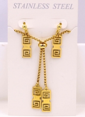 Stainless steel jewelry Necklace Earrings set Wholesale