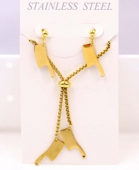 Stainless steel jewelry Necklace Earrings set Wholesale
