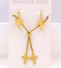 Stainless steel jewelry Necklace Earrings set Wholesale