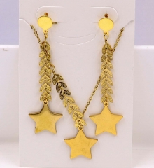 Stainless steel jewelry Necklace Earrings set Wholesale