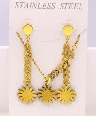 Stainless steel jewelry Necklace Earrings set Wholesale