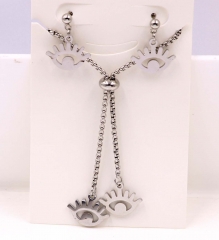 Stainless steel jewelry Necklace Earrings set Wholesale