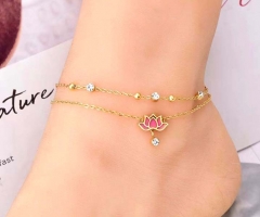 Stainless steel jewelry women anklet Wholesale