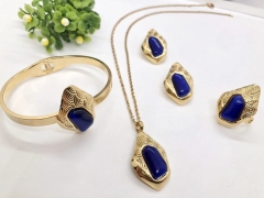 Stainless steel jewelry Necklace Earrings Ring bracelet set Wholesale