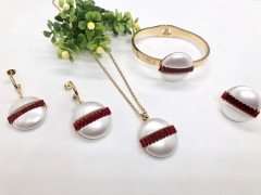 Stainless steel jewelry Necklace Earrings Ring bracelet set Wholesale