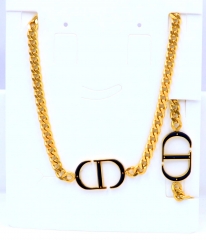 Stainless steel jewelry Necklace bracelet set Wholesale