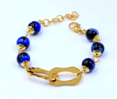 Stainless steel jewelry women beaded bracelet  Wholesale