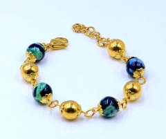 Stainless steel jewelry women beaded bracelet  Wholesale