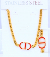 Stainless steel jewelry Necklace bracelet set Wholesale