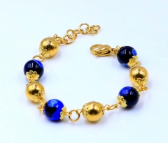 Stainless steel jewelry women beaded bracelet  Wholesale