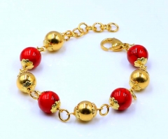 Stainless steel jewelry women beaded bracelet  Wholesale