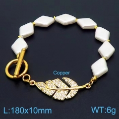Stainless steel jewelry women beaded bracelet  Wholesale