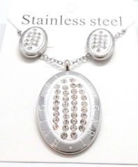 Stainless steel jewelry necklace earring set wholesale