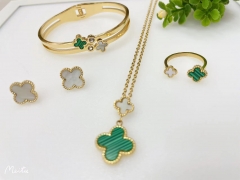 Stainless steel jewelry Necklace Earrings Ring bracelet set Wholesale