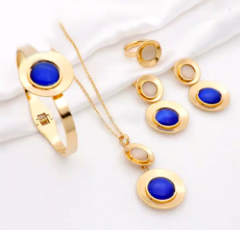 Stainless steel jewelry Necklace Earrings Ring bracelet set Wholesale