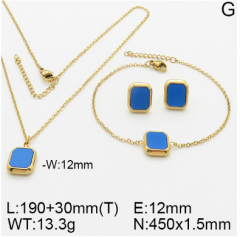 Stainless steel jewelry necklace earring bracelet set wholesale