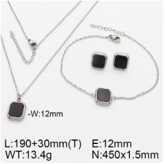 Stainless steel jewelry necklace earring bracelet set wholesale