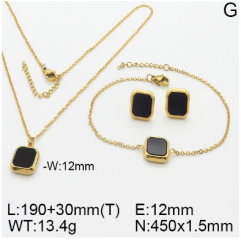 Stainless steel jewelry necklace earring bracelet set wholesale