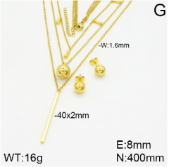 Stainless steel jewelry necklace earring set wholesale