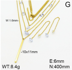 Stainless steel jewelry necklace earring set wholesale