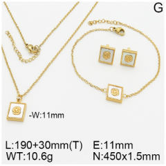Stainless steel jewelry necklace earring bracelet set wholesale