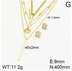 Stainless steel jewelry necklace earring set wholesale