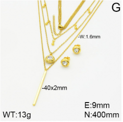 Stainless steel jewelry necklace earring set wholesale