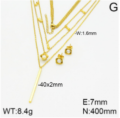 Stainless steel jewelry necklace earring set wholesale