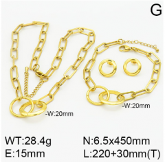 Stainless steel jewelry necklace earring bracelet set wholesale