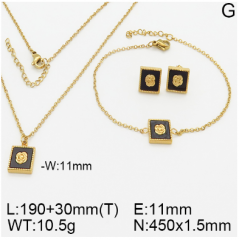 Stainless steel jewelry necklace earring bracelet set wholesale