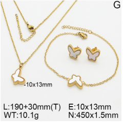 Stainless steel jewelry necklace earring bracelet set wholesale