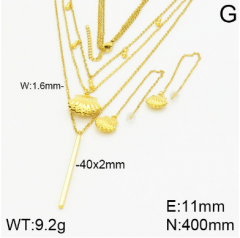 Stainless steel jewelry necklace earring set wholesale