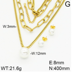 Stainless steel jewelry necklace earring set wholesale
