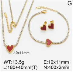 Stainless steel jewelry necklace earring bracelet set wholesale