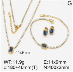Stainless steel jewelry necklace earring bracelet set wholesale