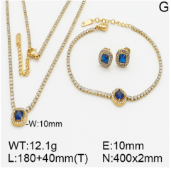 Stainless steel jewelry necklace earring bracelet set wholesale