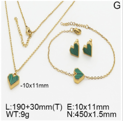 Stainless steel jewelry necklace earring bracelet set wholesale