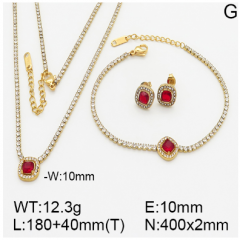Stainless steel jewelry necklace earring bracelet set wholesale