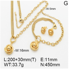Stainless steel jewelry necklace earring bracelet set wholesale