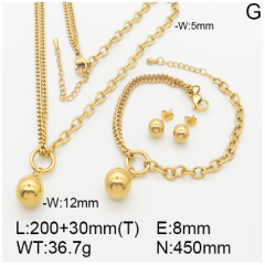 Stainless steel jewelry necklace earring bracelet set wholesale