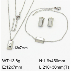 Stainless steel jewelry necklace earring bracelet set wholesale