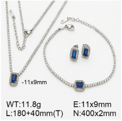 Stainless steel jewelry necklace earring bracelet set wholesale