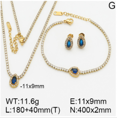Stainless steel jewelry necklace earring bracelet set wholesale